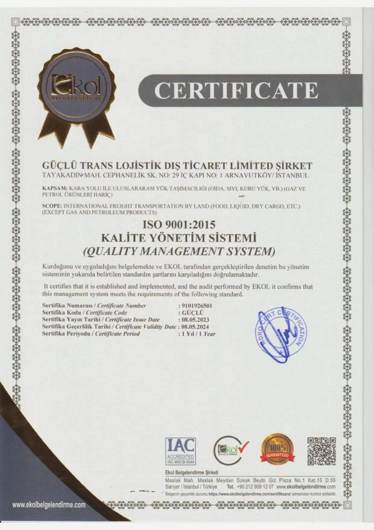 ISO 9001:2015 